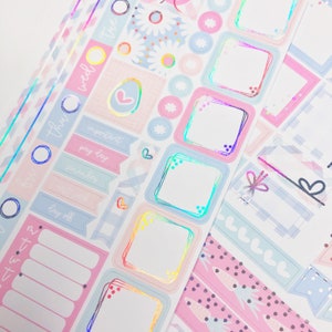 EASTER WISHES Hobonichi Weeks Kit planner stickers foiled stickers image 3