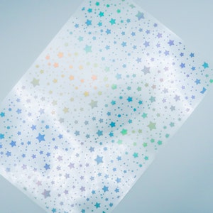 SPOOKY SEASON  Star Scatter  Foiled Acetate A4  holographic foil Halloween