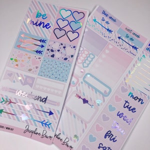 CUPID   Print Pression PP Weeks Kit   Mini kit  planner stickers  foiled stickers