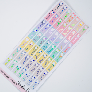 HOBO DATE COVERS autocollants fonctionnels déjoués Foil choix de couleur planificateur essentiels