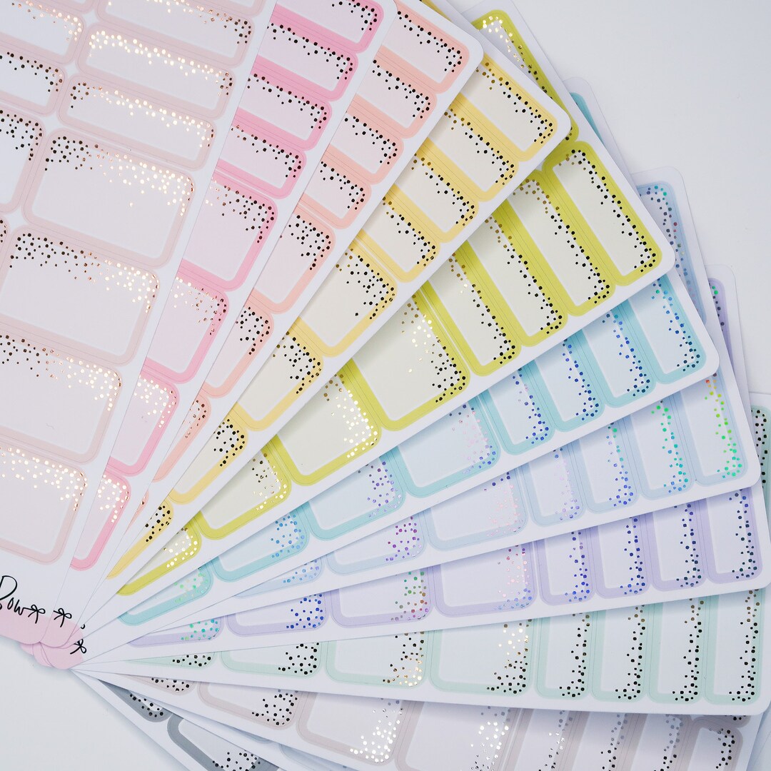 MIXED BOXES Foiled Quarter and Half Boxes 12 Colour Choices Foiled ...