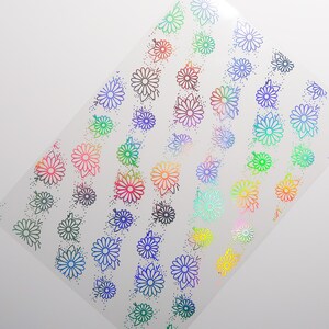 DAISY CHAIN   Foiled Acetate A4  holographic foil