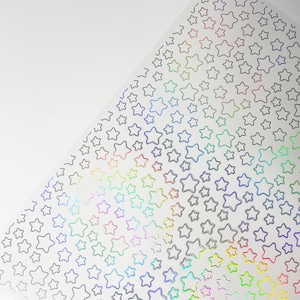 BEAU BOWS  Star Scatter  Foiled Acetate A4  holographic foil