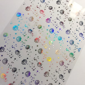 MERMAGICAL   Foiled Acetate A4  holographic foil