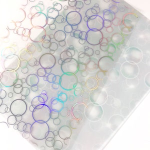 BUBBLES Pergament und Acetat Planer Dekoration