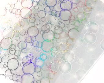 BUBBLES  vellum and acetate   Planner Decoration