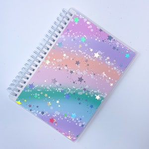 RAINBOW STAR  Reusable Sticker album  5"x7"