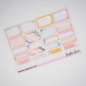 GOLDEN HOUR planner stickers foiled stickers Standard Vertical Weekly Kit Holo foil pastel planner stickers image 3