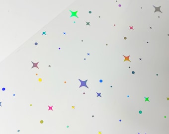 DAYDREAMER  Starlight  Foiled Acetate A4  holographic foil