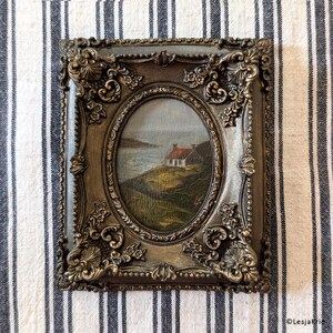 Regalo de arte de estilo vintage Decoración de pared regalable Decoración vintage Cottagecore Regalo personalizado Arte de pared de galería enmarcado Pintura al óleo Arte ORIGINAL
