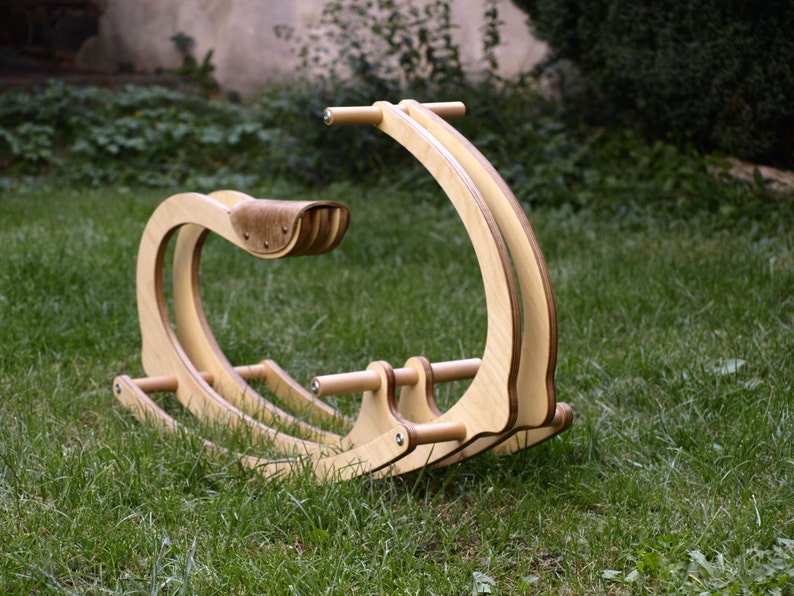 Wooden Rocking Horse Gift for kids Wood Gift for Kids image 1