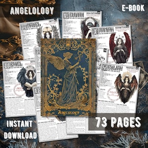 Angelology 72 Kabbalistic Angels of the Shem HaMephorash | Goetic Digital Grimoire Pages Book of Shadows Pentacles Sigils | Summoning E-Book