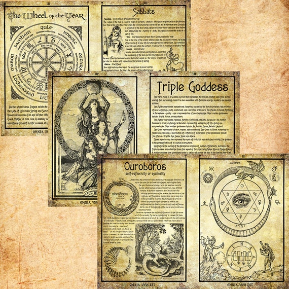 Herbs Grimoire Book of Shadows Page Bundle 5 Pages 15 Herbs