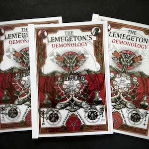 Demonology 72 Demons Ars Goetia Lemegeton | Lesser Key of Solomon Printed Grimoire Pages Book of Shadows Pentacles Sigils | Summoning Book