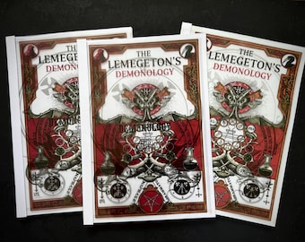 Demonología 72 Demonios Ars Goetia Lemegeton / Llave Menor de Salomón Páginas impresas del Grimorio Libro de las Sombras Pentáculos Sigilos / Libro de Invocación