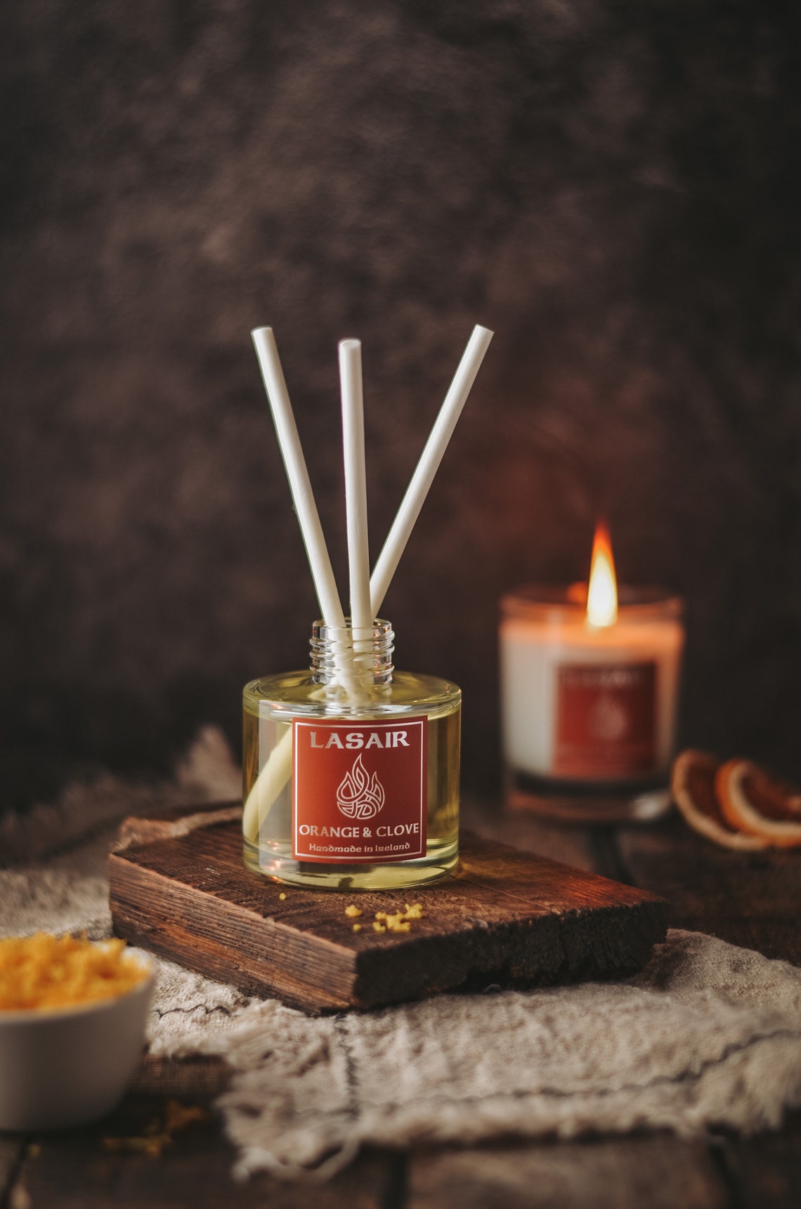 Orange & Clove Eco Friendly Reed Diffuser Made in Ireland Etsy