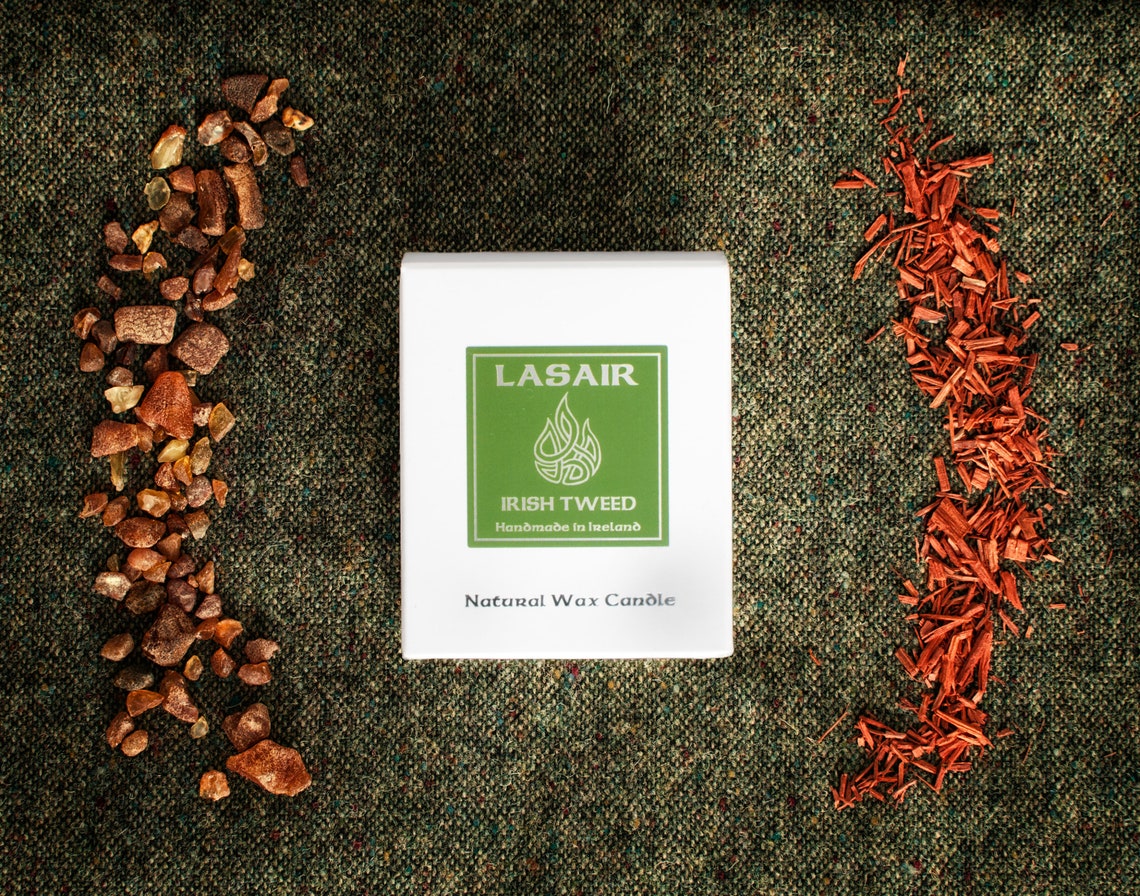 Irish Tweed Scented Candle Made in Ireland Bergamot Etsy