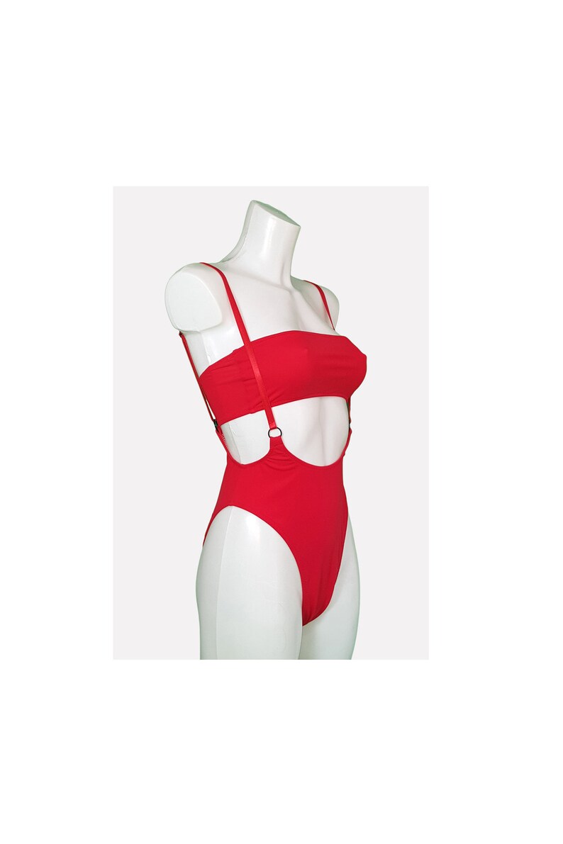 bandeau suspender swimsuit