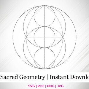 Sacred Geometry, Vesica Pisis, Eye of GOD, Eye of Horus, Crystal Grid, Energy Grid, Angel Grid, GOD, Nature, Vector File, Digital File