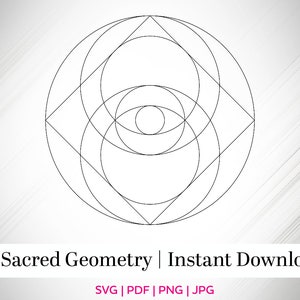 Sacred Geometry, Vesica Pisis, Eye of GOD, Eye of Horus, Crystal Grid, Energy Grid, Angel Grid, GOD, Nature, Vector File, Digital File