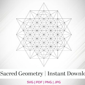 Sacred Geometry, SVG, Tetrahedron, Metatrons Cubes, Cut File, Digital file, Angel Grid, Crystal Grid, Energy Grid, Cut file, CNC, Laser
