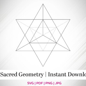 Sacred Geometry, SVG, Merkaba, Flower of Life, Cut file, Vector File, Energy Grid, Angel Grid, Crystal Grid