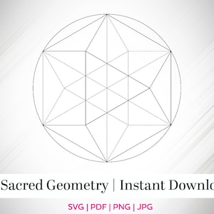 Sacred Geometry SVG, Galaxy Prism, Universe, Digital File, New Age, Fibonacci, Science, Angel Grid, Crystal Grid, Energy Grid