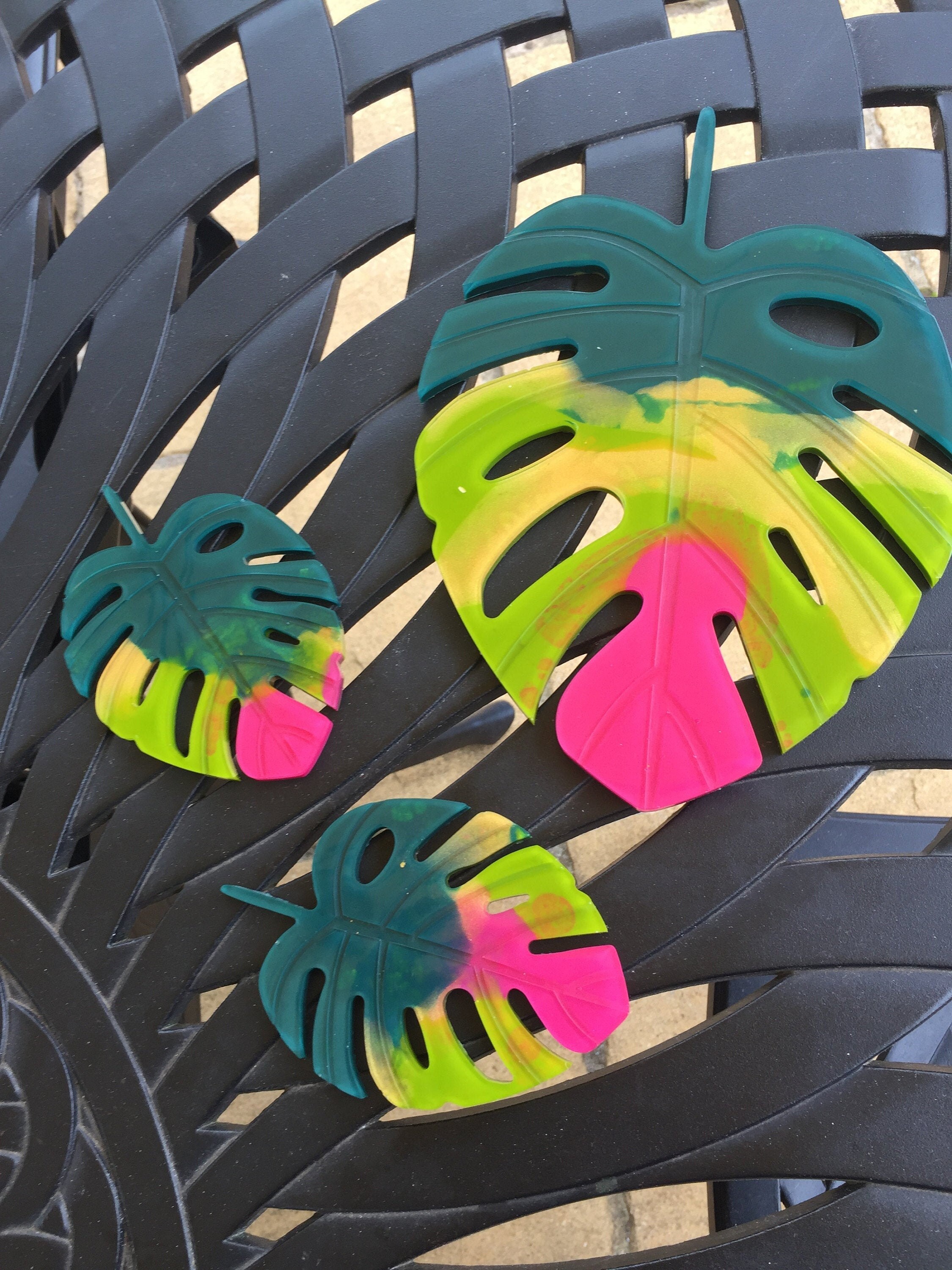 Monstera Leaf Mat Etsy