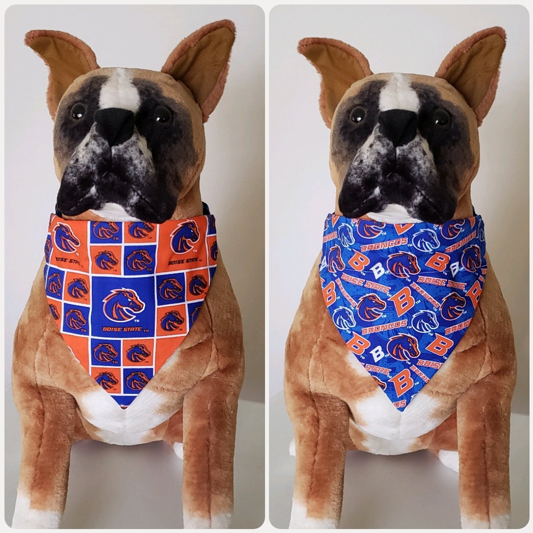 Reversible Bandana Made With Boise State University Fabric Etsy