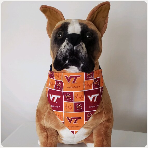 Reversible Bandana Made With Virginia Tech University Fabric 