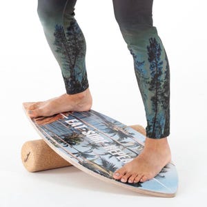 Unique balance board. Nice wooden toy for balancing at home! Try different poses and exercises. Handmade.