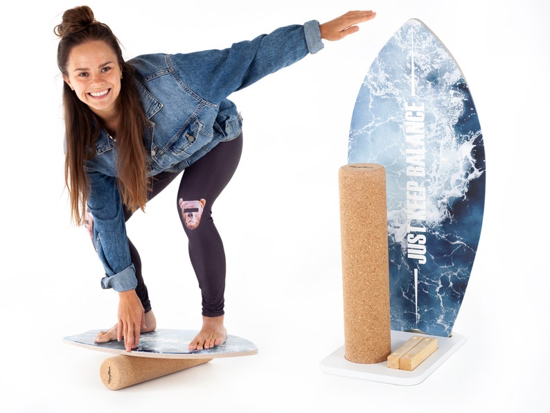 Designed balance board. Excellent item for feeling yourself as a surf boarder at home. Wobble and balance HappyMoon image 1