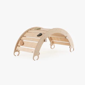 Happymoon®  climbing arch, ramp for a climber, rocker-arch, Montessori toys, wooden climbing toy for toddlers, Montessori furniture