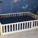 HAPPYMOON®  Montessori floor bed with slats , Nursery crib, Kids bed Montessori toddler Platform bed, Children pen Play room 