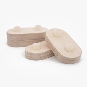 HAPPYMOON® extra blocks for balance beams, Balance Board, Montessori Toy, Montessori Furniture, Toddler Gift, Wooden gymnastic complex.