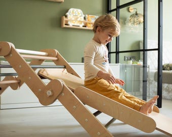 HAPPYMOON® ramps, double-sided ramp, board, slide, Montessori toys, happymoon, Montessori ramp, climbing, stone ramp, bar ramp.
