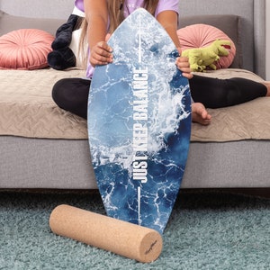 Designed balance board. Excellent item for feeling yourself as a surf boarder at home. Wobble and balance HappyMoon image 2