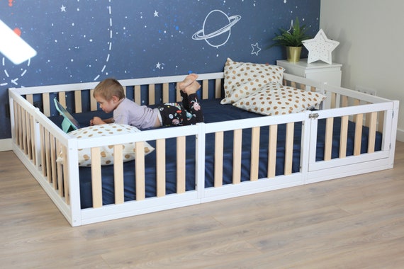 Lit Montessori en bois - Lit au sol pour bébé à Petit prix