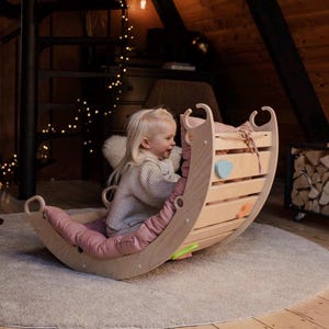 Rainbow-klimboog voor peuters: montessori-hellingmeubilair, actieve speeltoestellen voor binnen