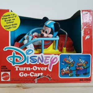 ディズニー ミッキーマウス ターンオーバー ゴーカート マテル - 希少 入手困難 - 新品 箱入り