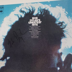 Bob Dylan Autographed Greatest Hits Platenalbum met COA