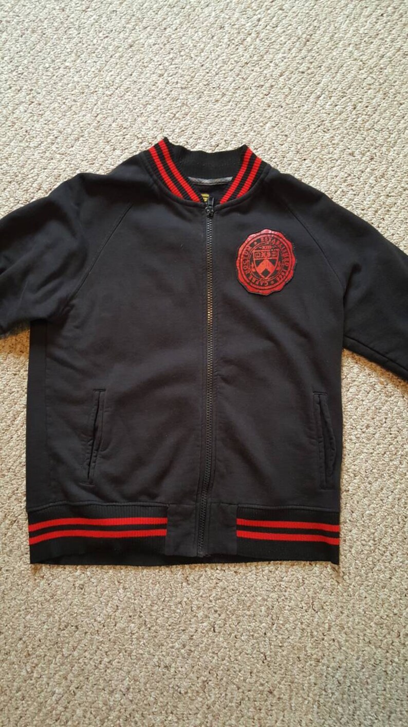 Seize the Night FREE SHIPPING in usa Never Sleep Varsity Collegiate style zip up sweatshirt Carpe Noctum Size XL