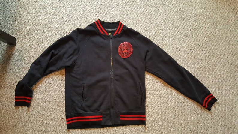 Seize the Night FREE SHIPPING in usa Never Sleep Varsity Collegiate style zip up sweatshirt Carpe Noctum Size XL