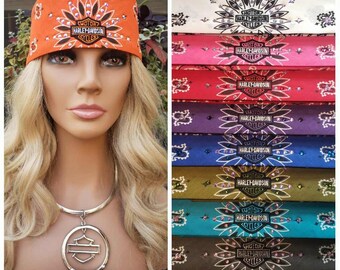 Bling Colored Paisley Bandana