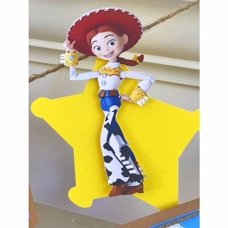 Toy Story Inspired Birthday Banner, Buzz And Woody Toy Story Birthday Party, Toy Story Party Decor, Jessie Birthday image 7
