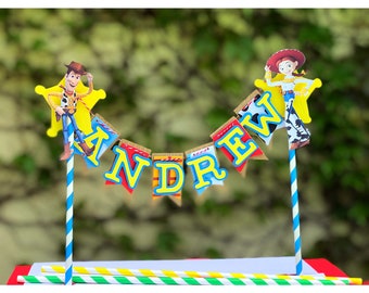 Toy Story Cake Topper, Toy Story Party, Woody and Jessie Cake Topper, Birthday Cake Topper, , Woody and Buzz Topper, Toy Story Decor,