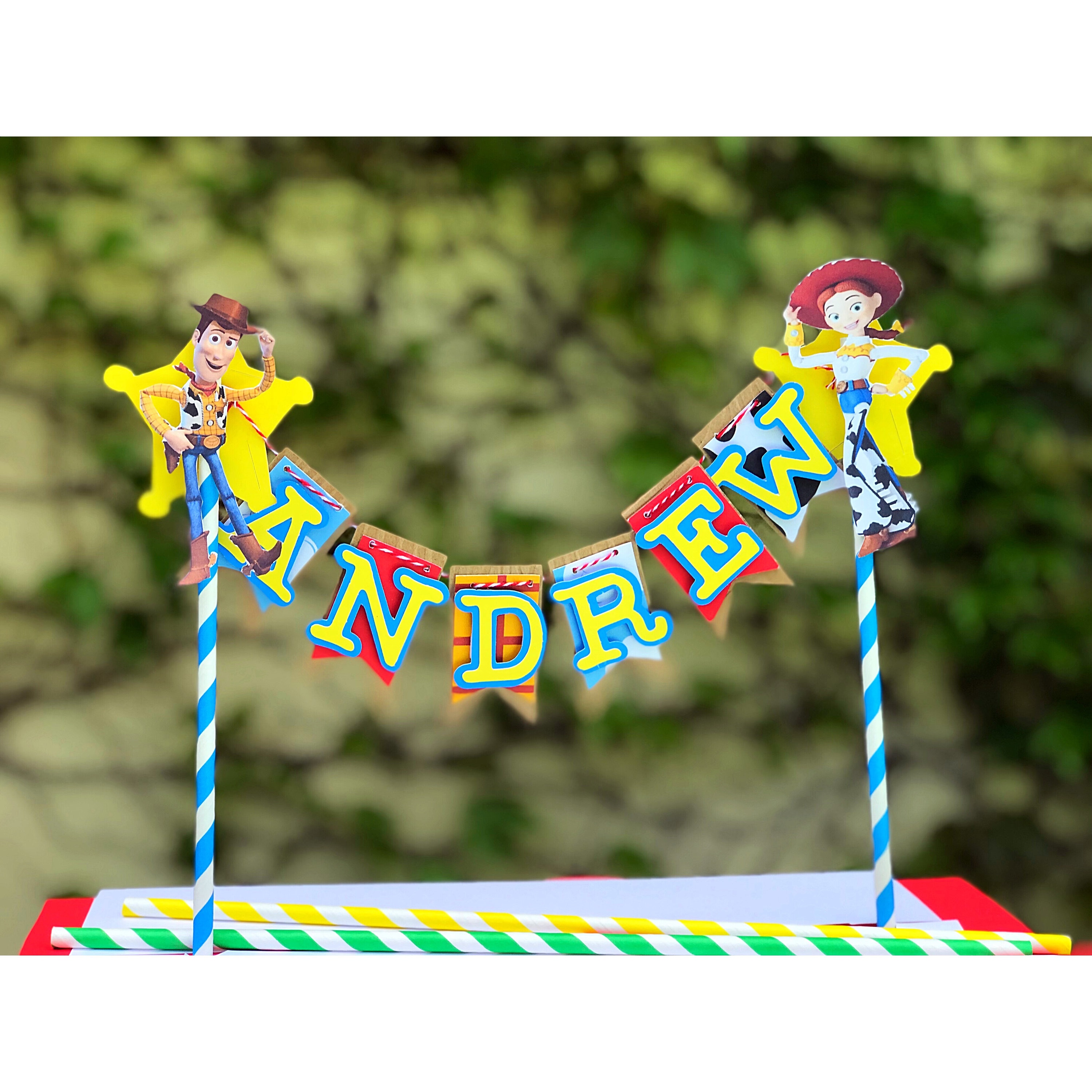 Toy Story Cake Topper, Toy Story Party, Woody and Jessie Cake Topper,…