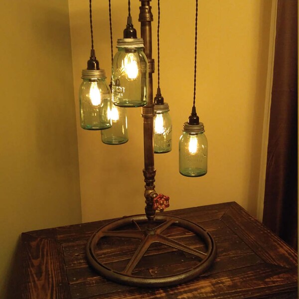 Ball Jar Lamp Etsy
