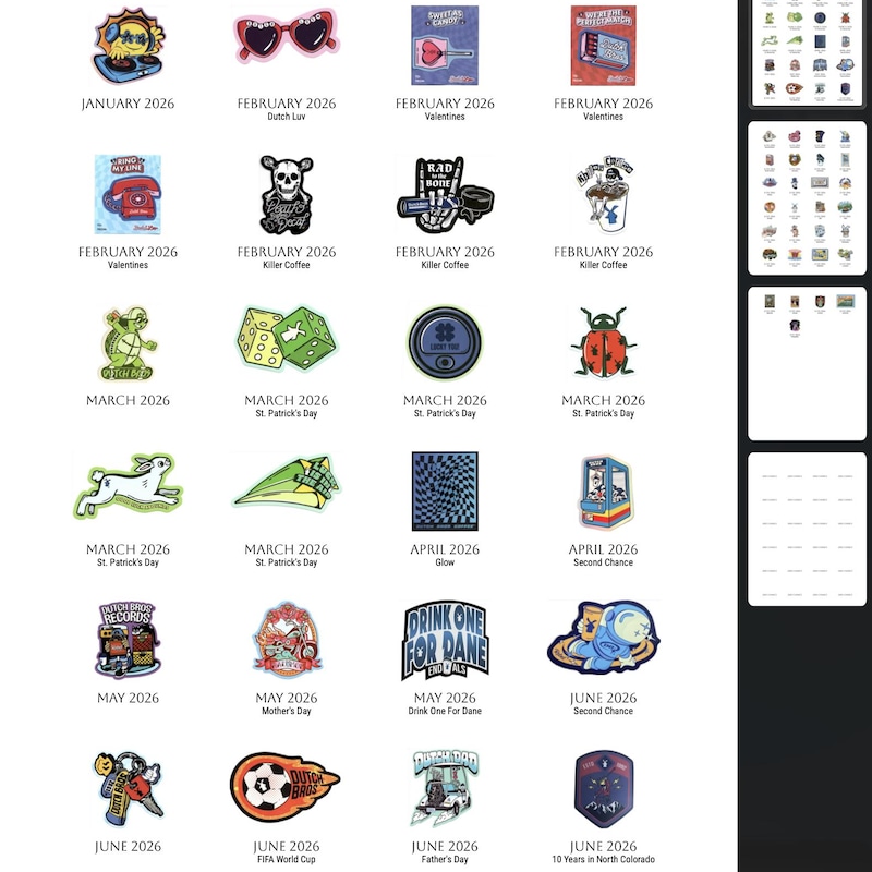 Dutch Bro 2026 Stickers - Etsy
