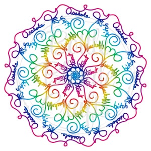 Zweer Word Mandala--digitale download